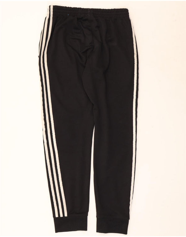Adidas Womens Tracksuit Calças Joggers UK 14 Médio Preto Poliéster