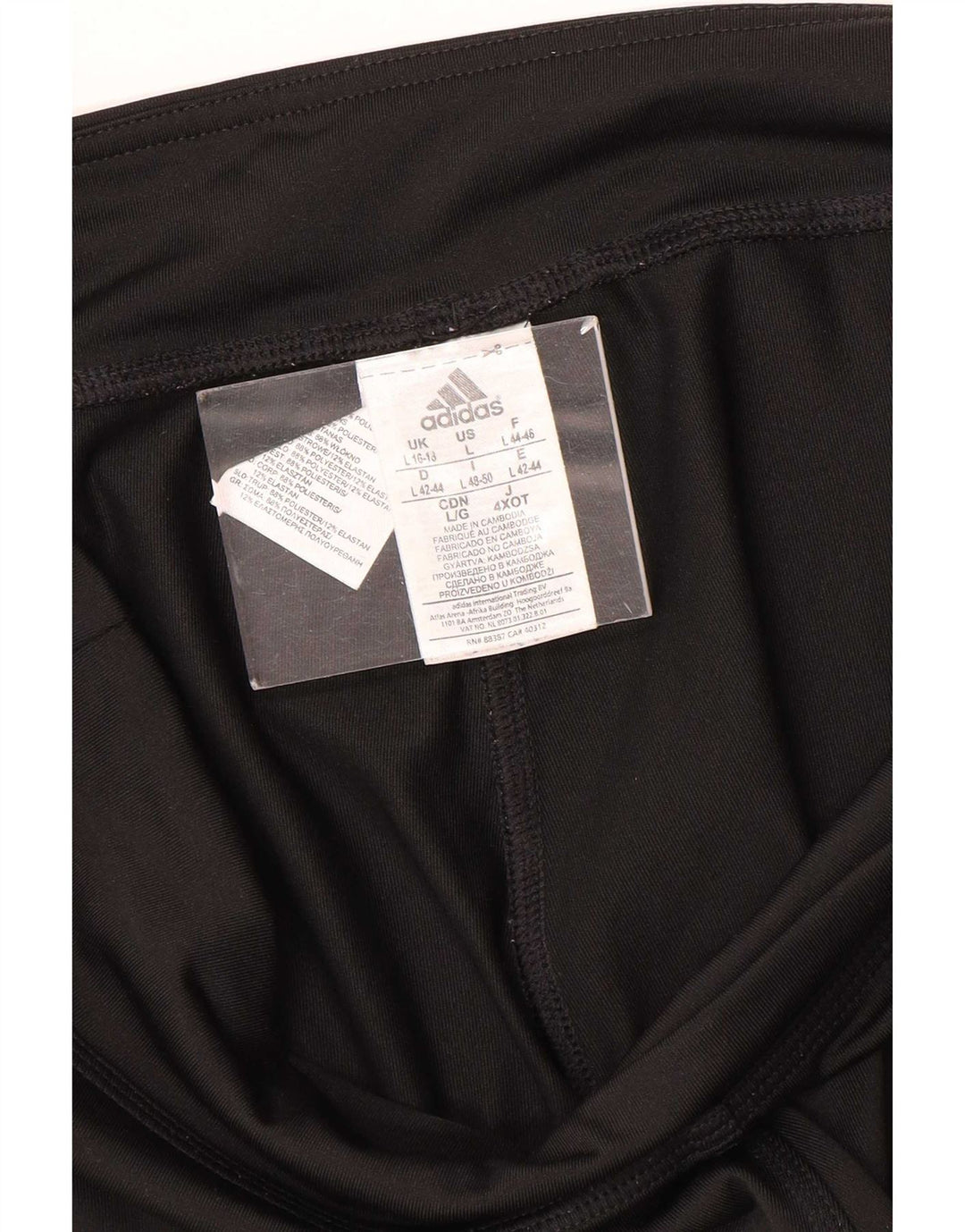 Adidas Womens Climalite Capri Leggings UK 16/18 Grande Preto Poliéster