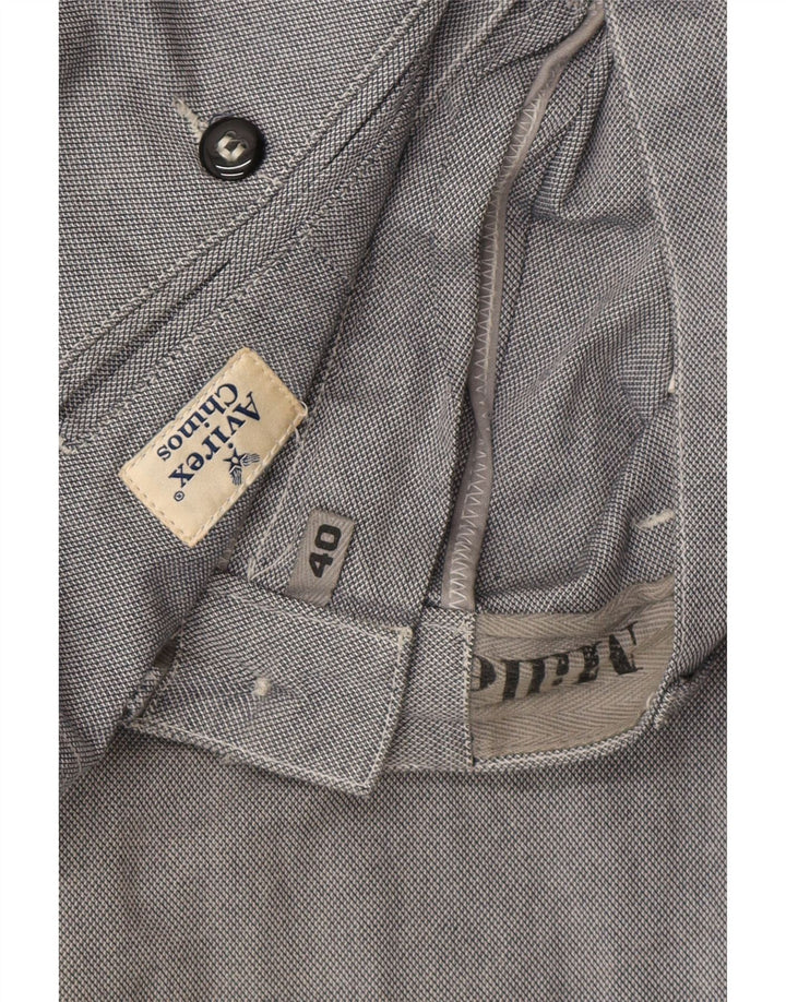 AVIREX Mens Slim Chino Trousers W40 L37 Grey Cotton Vintage Avirex and Second-Hand Avirex from Messina Hembry 