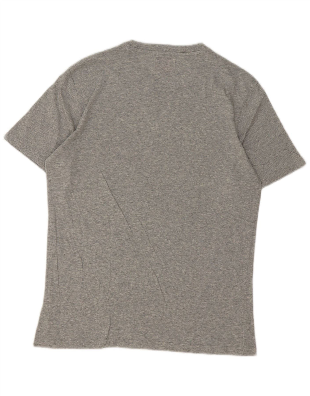 Camiseta masculina Sundek com estampa gráfica, algodão manchado cinza médio