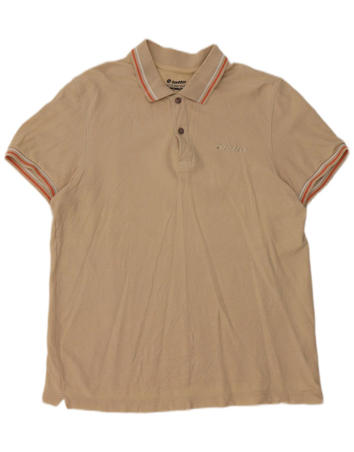 Camisa polo masculina Lotto bege médio
