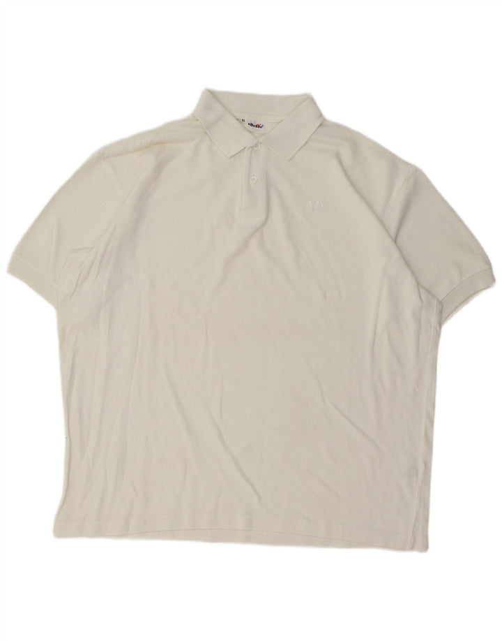 Camisa polo masculina Ellesse XL algodão branco
