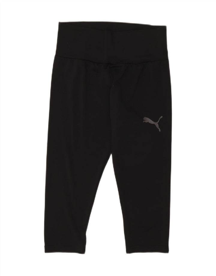 Puma Womens Capri Leggings UK 12 Médio Preto Poliéster