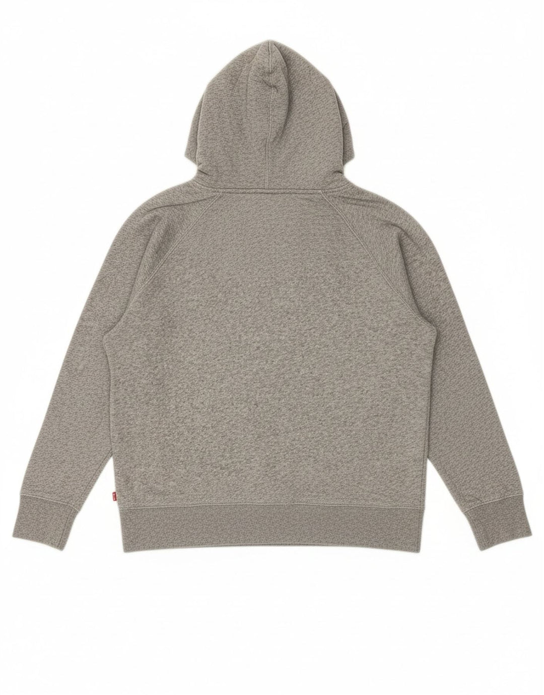 Suéter com capuz oversized feminino LEVI'S UK 6 XS algodão manchado cinza