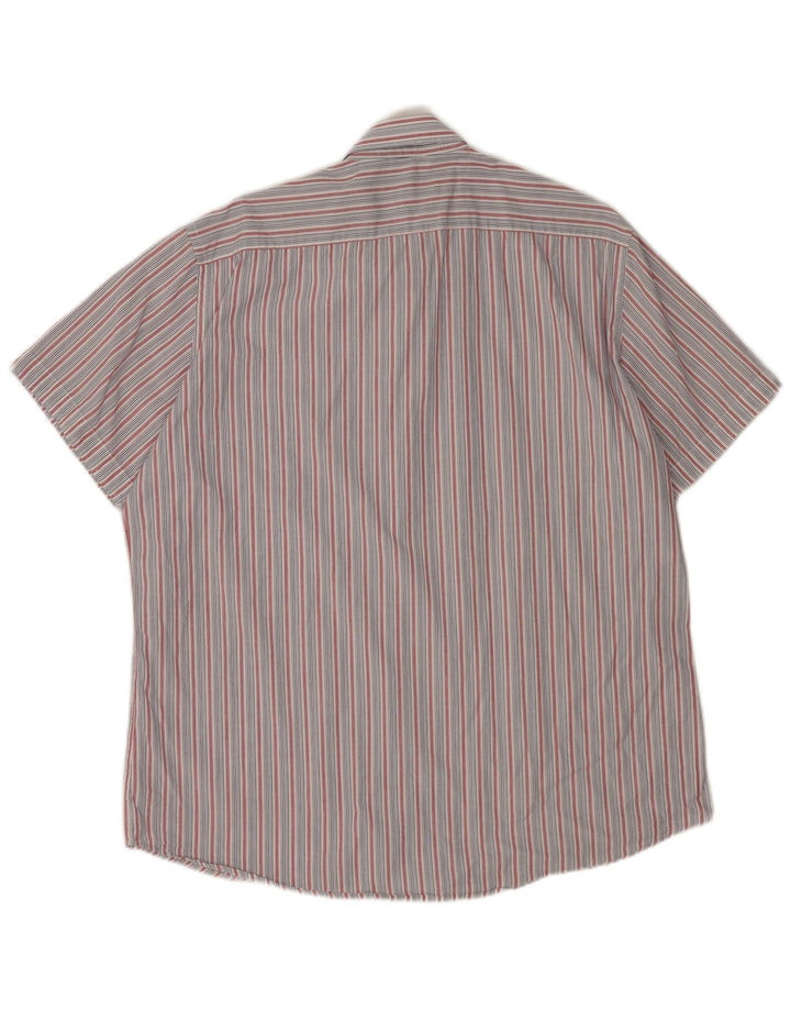 CARRERA Camisa masculina de manga curta regular fit 2XL listrada azul