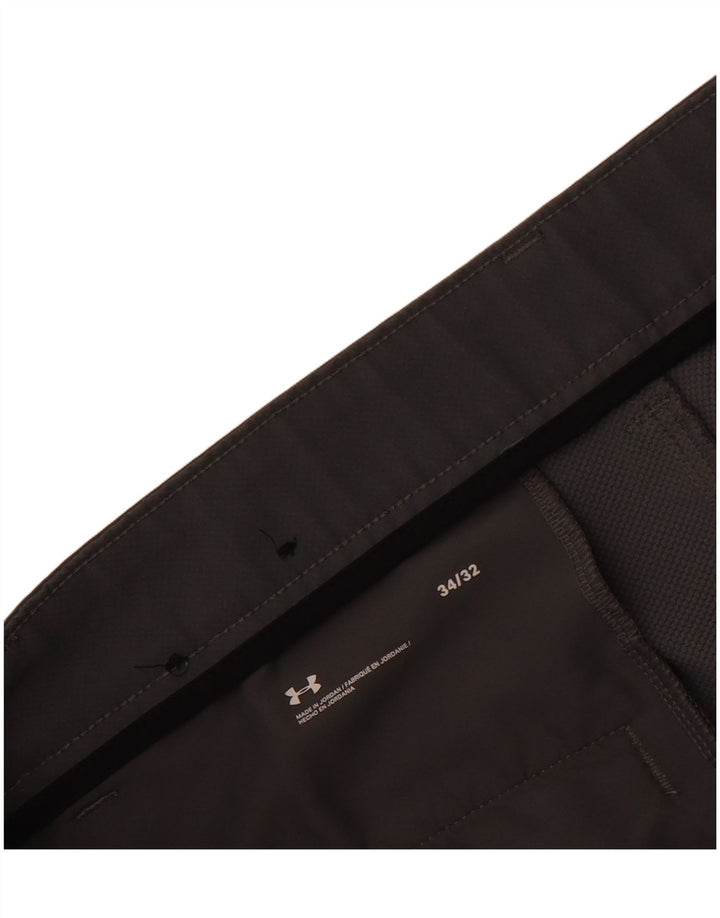 Calça Chino Masculina Under Armour Straight W34 L32 Cinza
