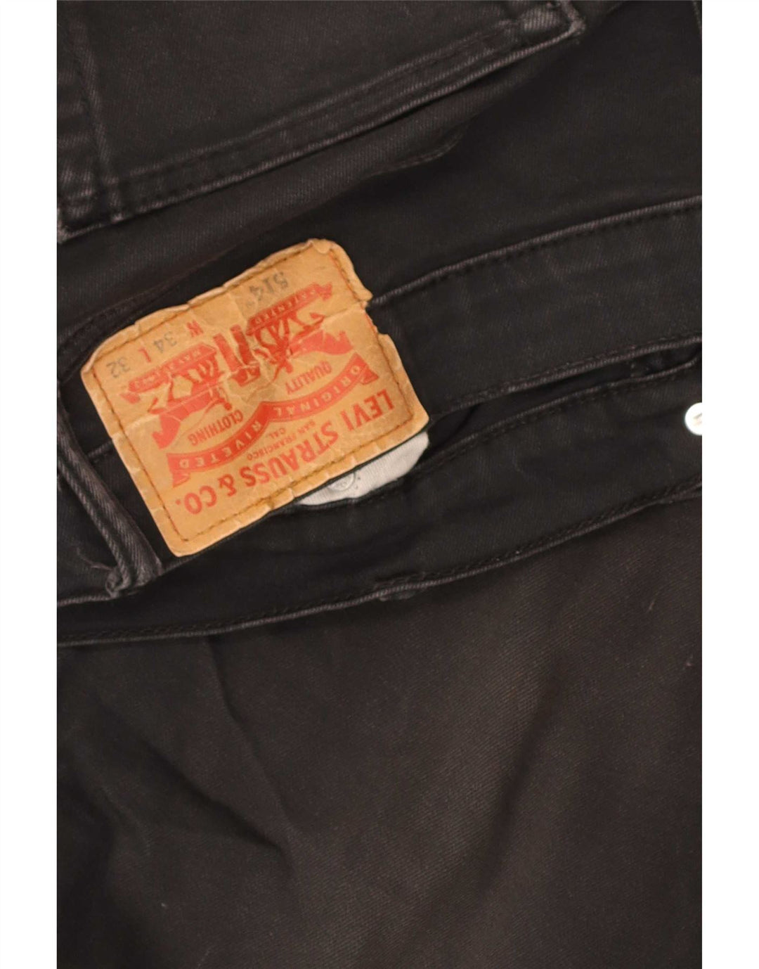 Jeans Levis 514 Straight Masculino W34 L32 Preto