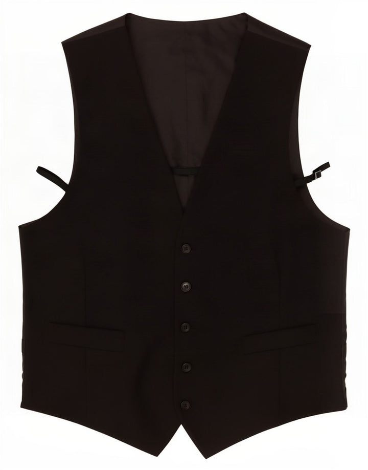 Colete masculino Marks & Spencer grande poliéster preto