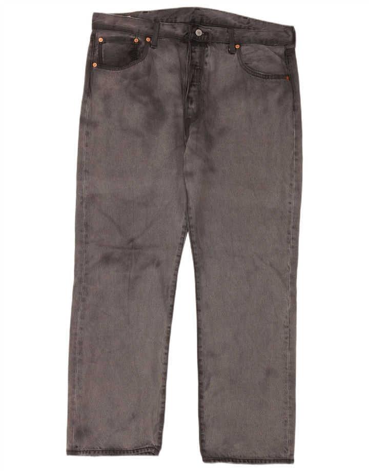 LEVI'S Masculino 501 Straight Jeans W38 L30 Algodão Cinza