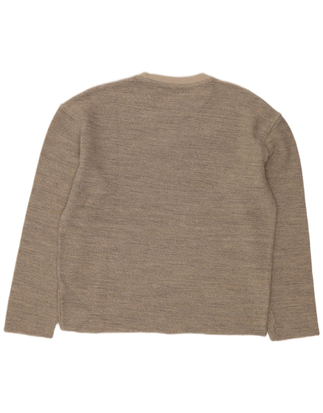 ZARA moletom feminino oversized jumper UK 14 acrílico manchado cinza médio