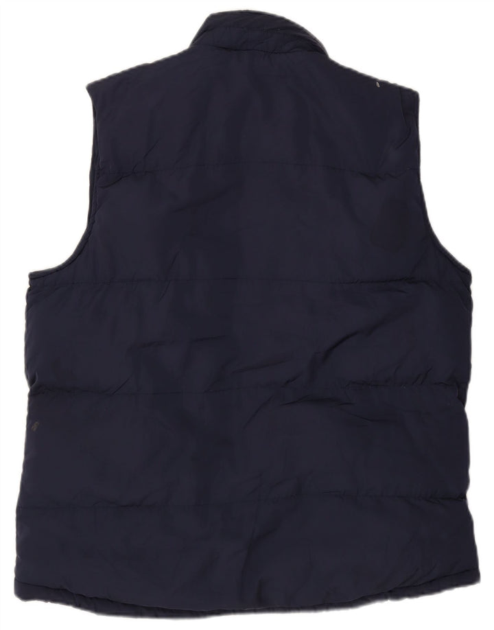 Crew Clothing Mens acolchoado Gilet UK 38 poliéster azul marinho médio