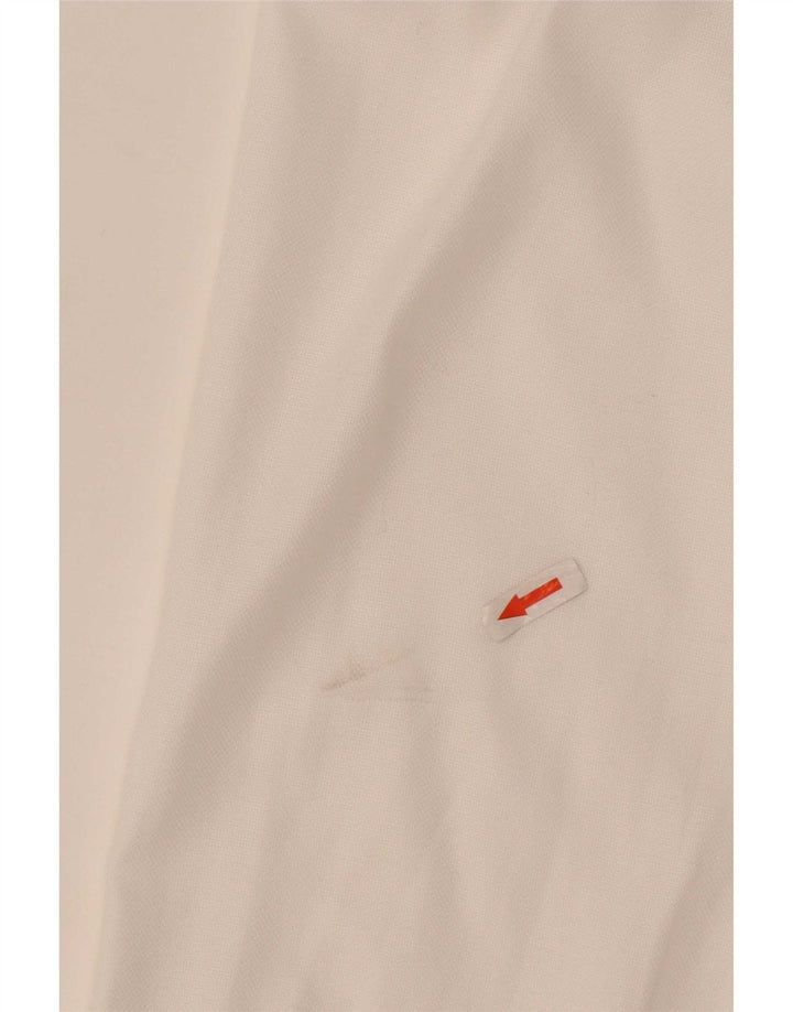 Camisa masculina Boggi Regular Fit tamanho 44 17 1/2 XL algodão branco