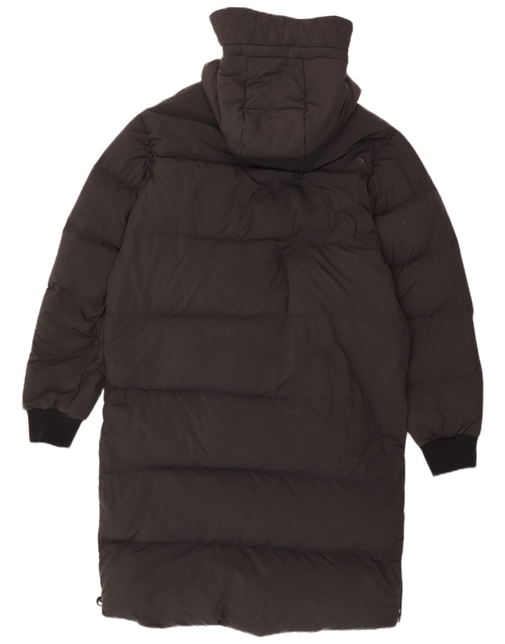 Casaco acolchoado com capuz masculino Adidas UK 38 cinza médio poliamida
