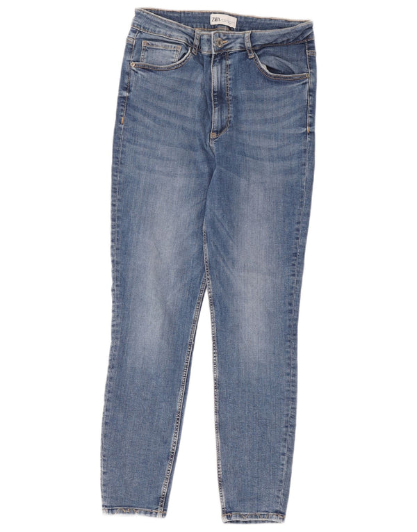 Calça jeans skinny feminina Zara EU 44 XL W34 L26 azul algodão