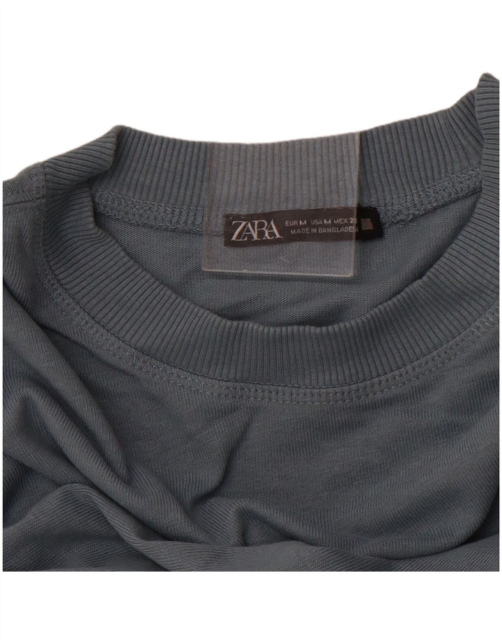 ZARA moletom feminino jumper UK 14 cinza médio