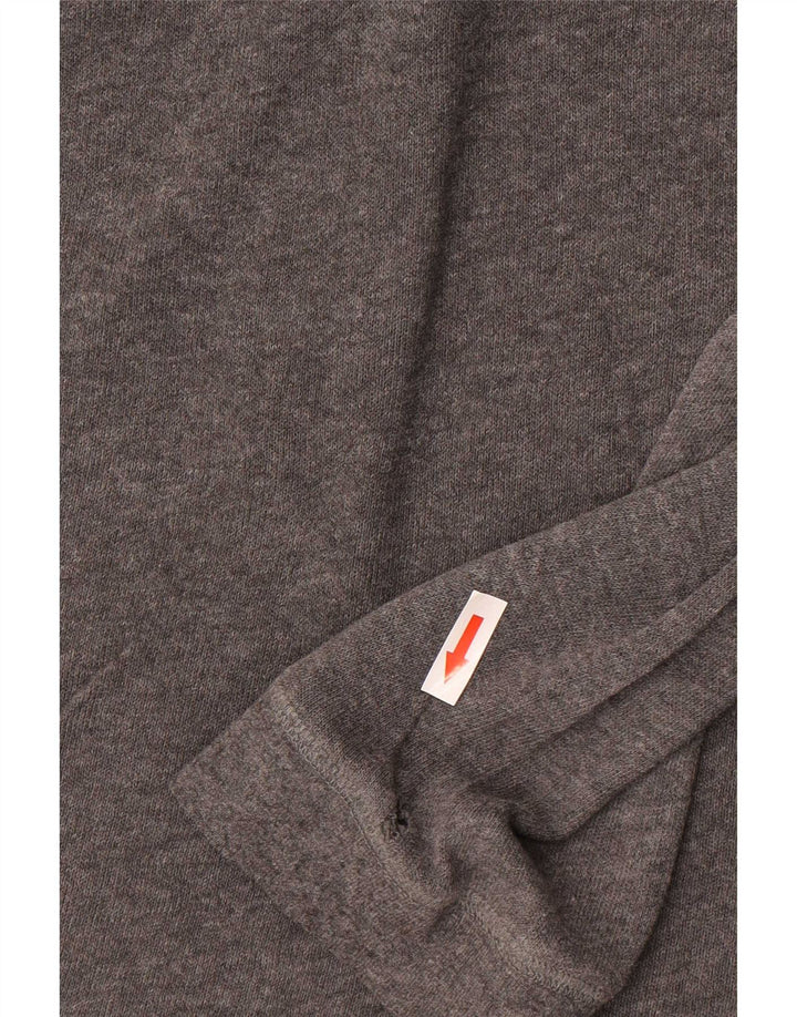 Camisa polo masculina de manga comprida Zara 2XL cinza