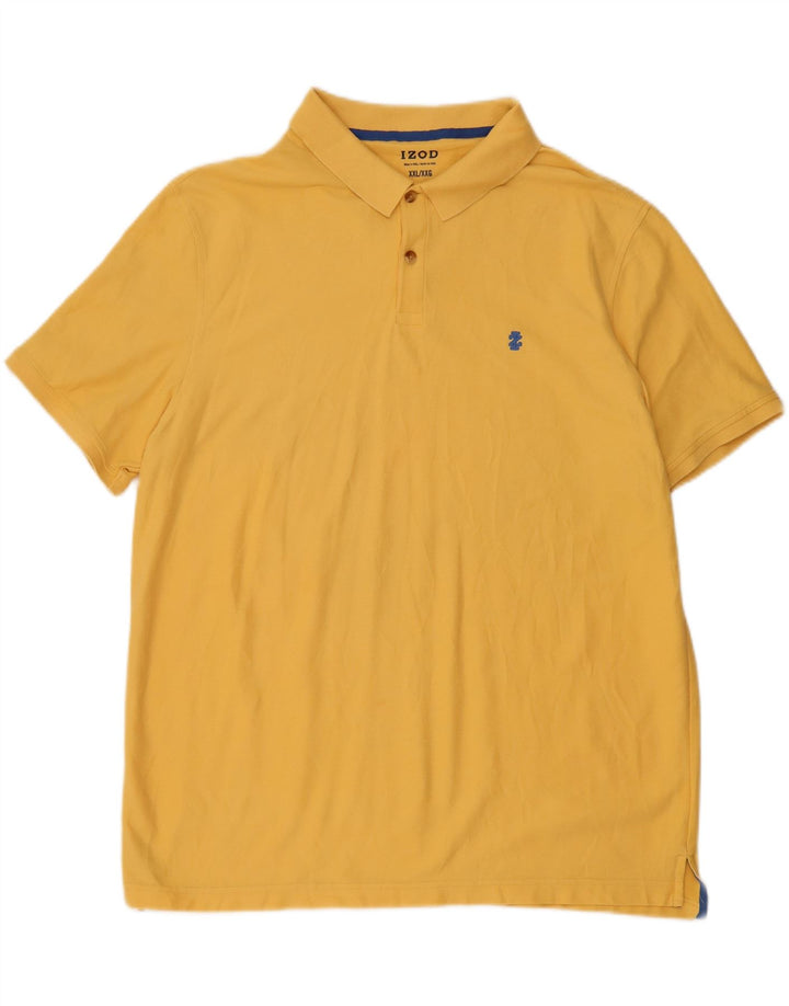 Camisa polo masculina IZOD 2XL algodão amarelo