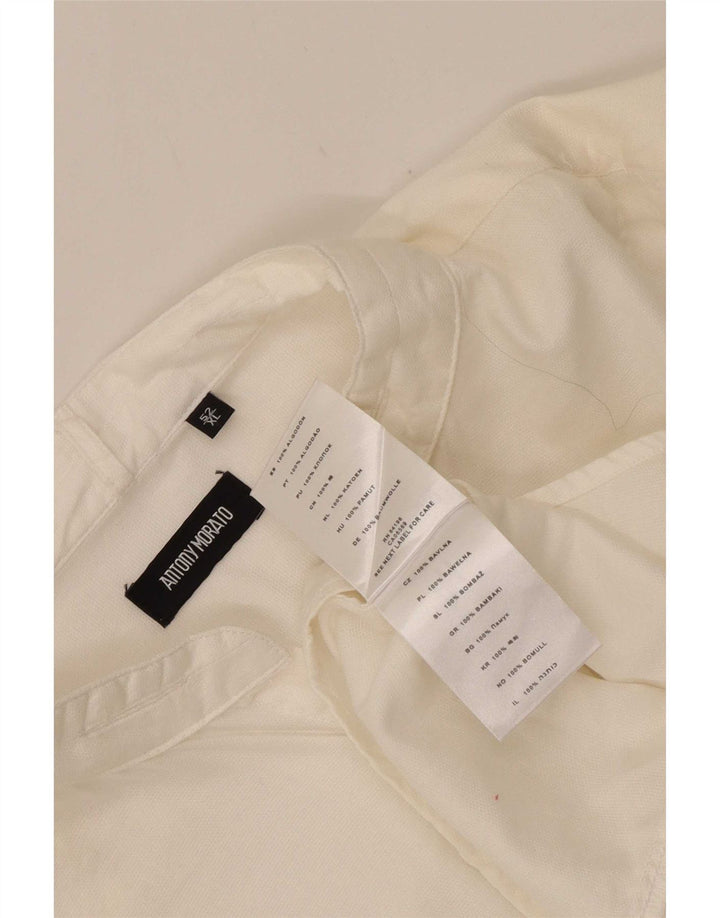 Camisa masculina Antony Morato XL algodão branco