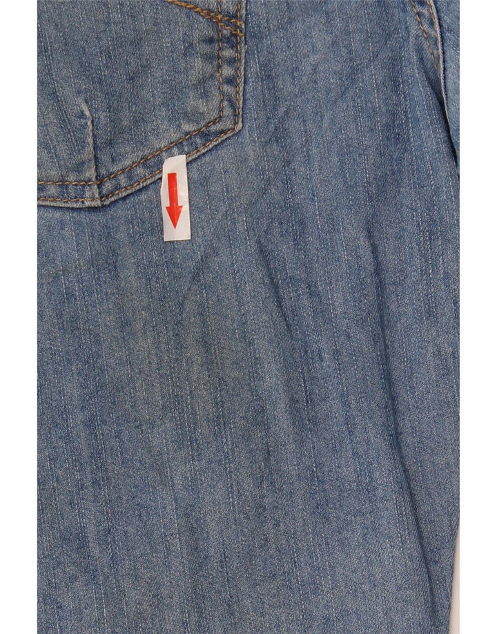 Shorts jeans desgastados para meninos CARRERA 13-14 anos W30 algodão azul