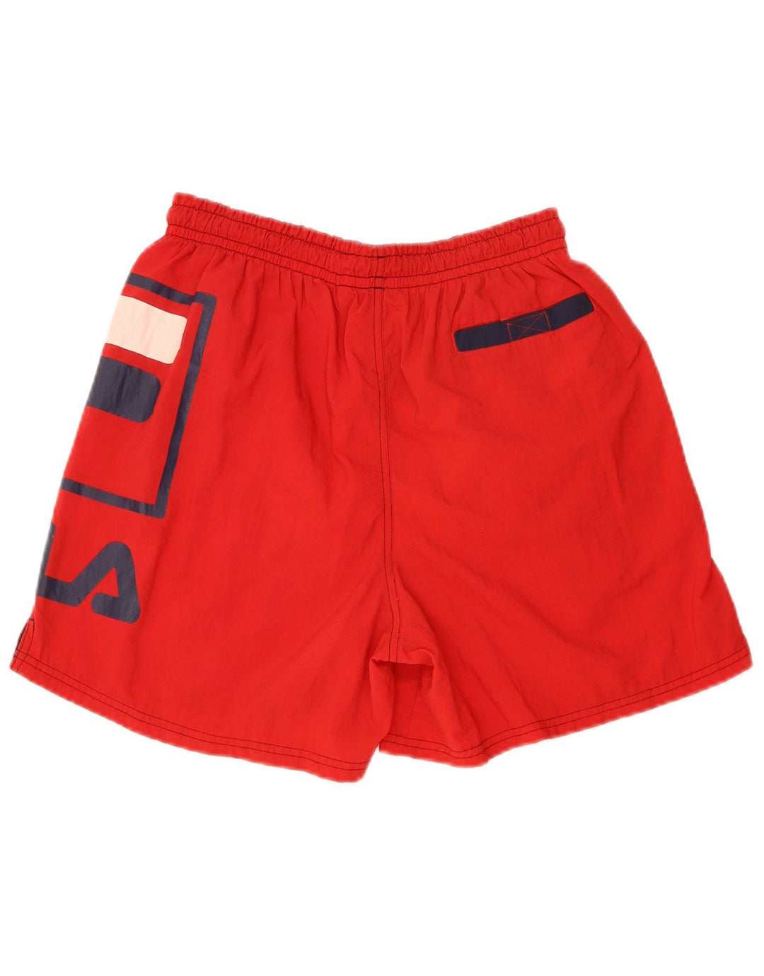 Fila Mens Graphic Sport Shorts Médio Vermelho Nylon