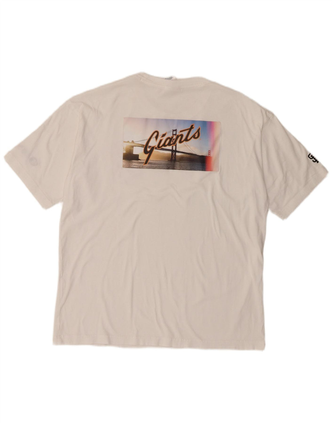 Camiseta masculina Champion San Francisco Graphic Top pequeno branco