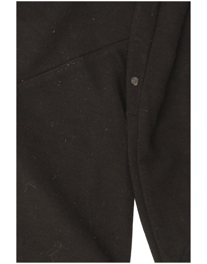 Zara Calça de treino masculina Joggers pequeno poliéster preto