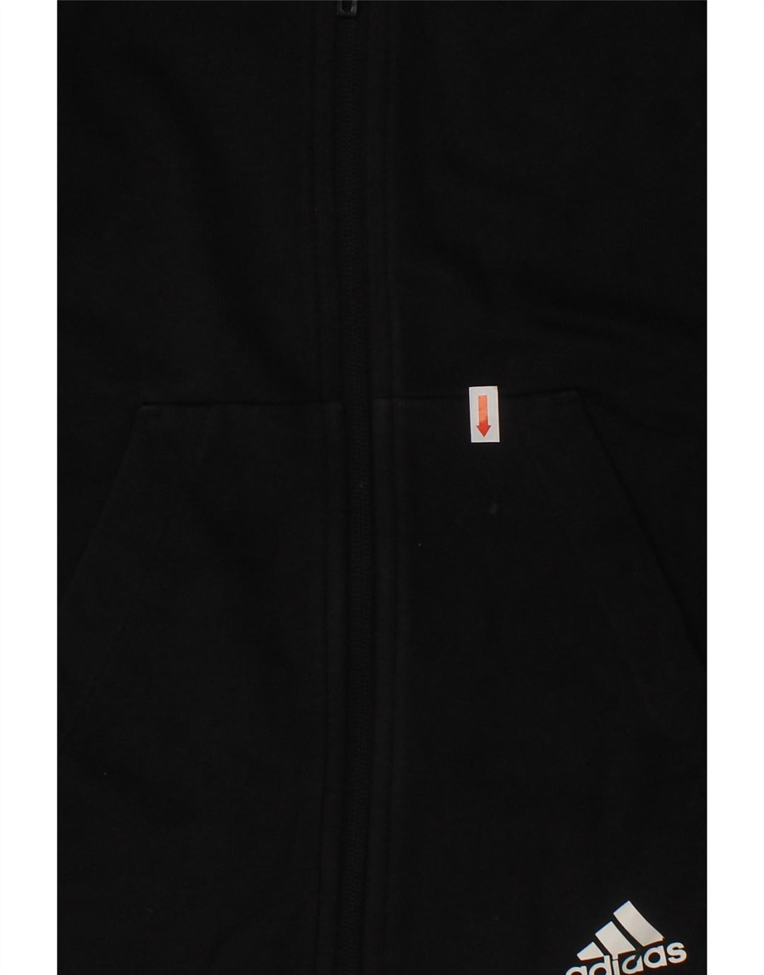 ADIDAS Boys Zip Hoodie Sweater 9-10 Years Black Cotton Vintage Adidas and Second-Hand Adidas from Messina Hembry 