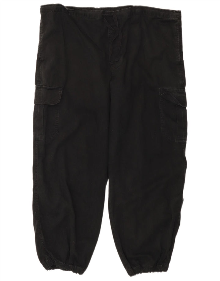 Calça cargo feminina Marks & Spencer St. Michael Reino Unido 16 grande W38 L27 preta