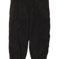 Calça cargo feminina Marks & Spencer St. Michael Reino Unido 16 grande W38 L27 preta