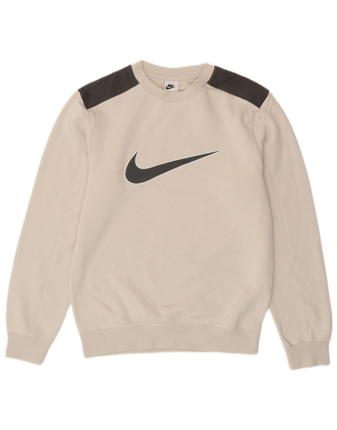 Moletom gráfico masculino Nike Jumper XS branco colorblock algodão