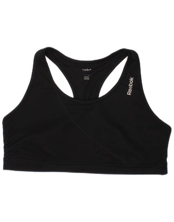 Sutiã esportivo feminino Reebok Top grande preto esportivo