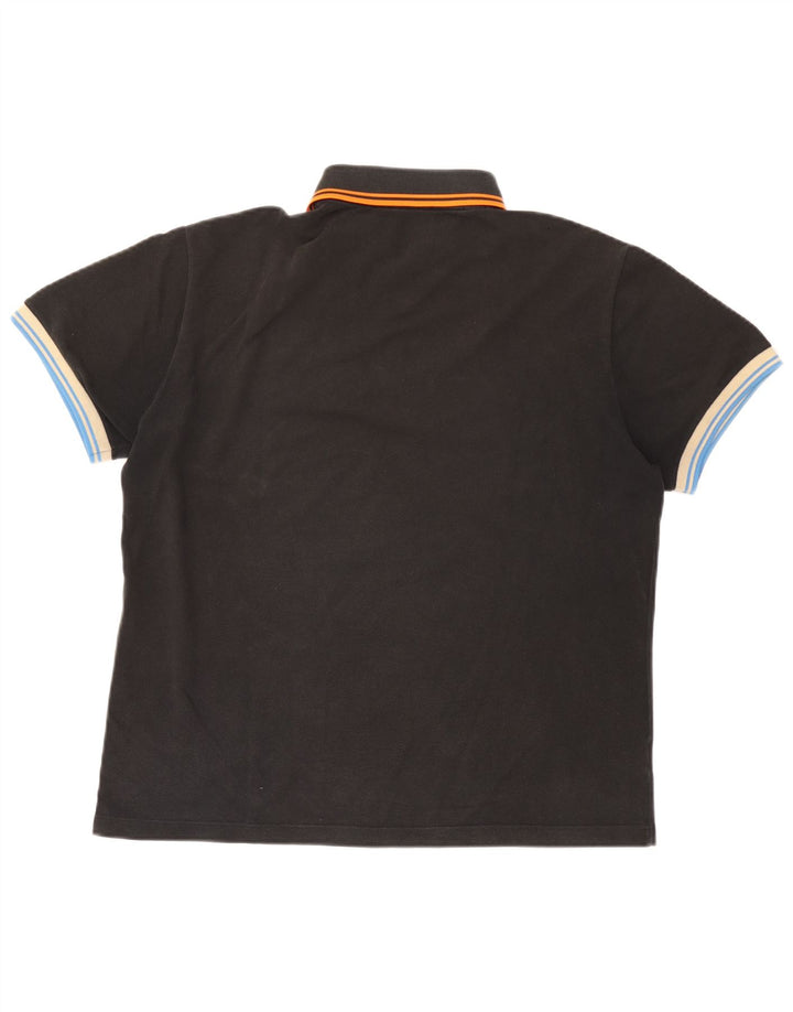 Camisa polo masculina Fred Perry grande algodão preto
