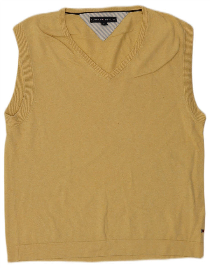 Tommy Hilfiger Mens Vest Tank Top Grande Amarelo