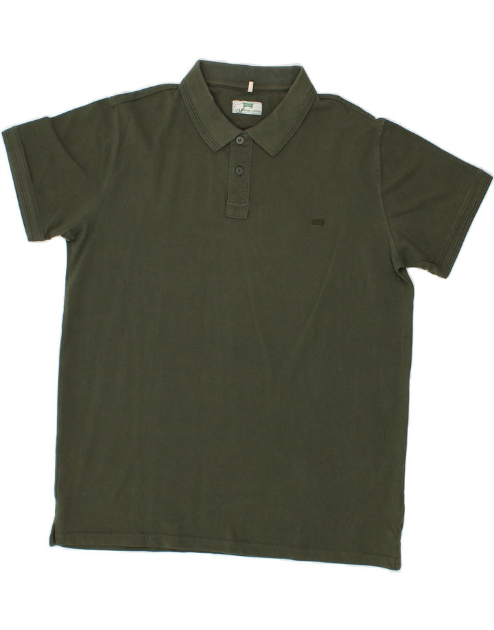 CARRERA Mens Regular Polo Shirt 2XL Khaki Cotton Vintage Carrera and Second-Hand Carrera from Messina Hembry 