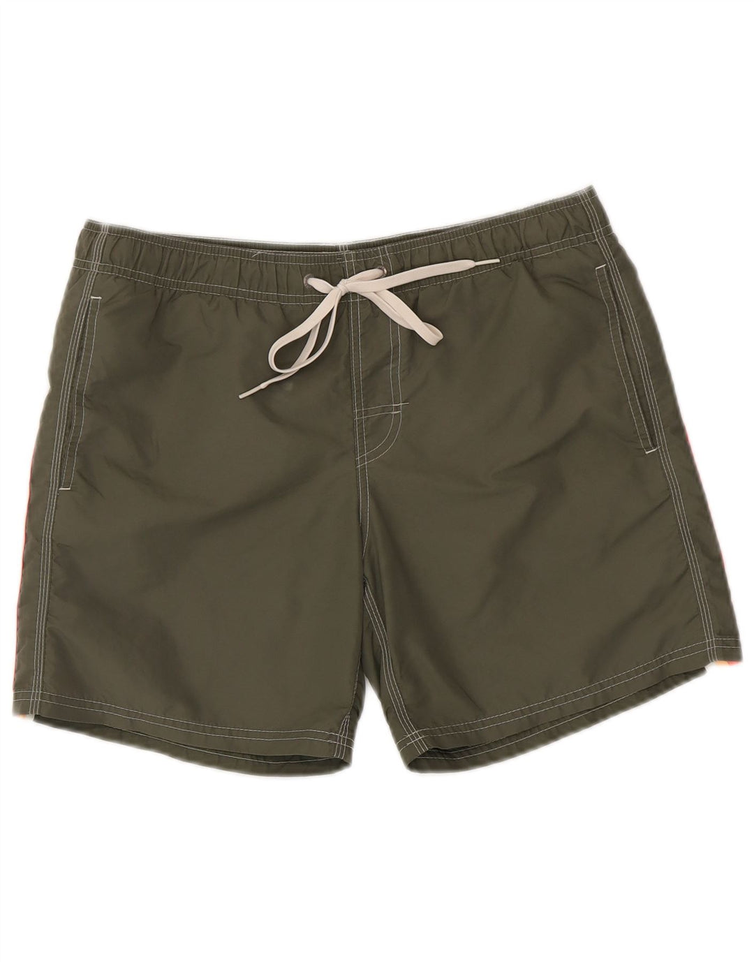 Shorts de natação masculino Sundek pequeno cáqui colorblock nylon