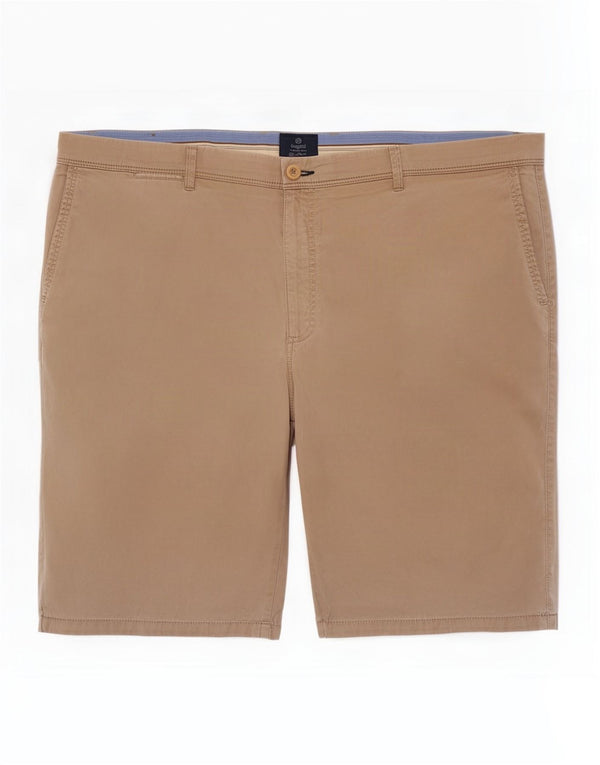 Bugatti Mens Chino Shorts W46 3XL Algodão Bege