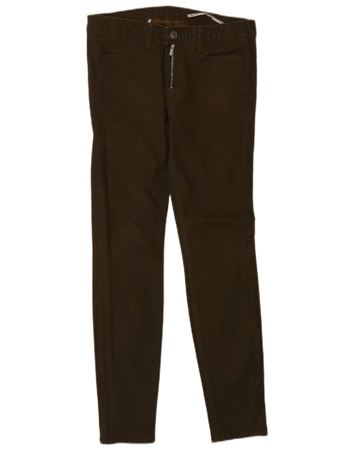 Zara Jeans Slim Feminino EU 38 Pequeno W28 L28 Verde