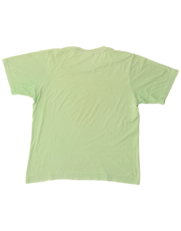 Camiseta Nike masculina gráfica Top UK 42/44 grande algodão verde