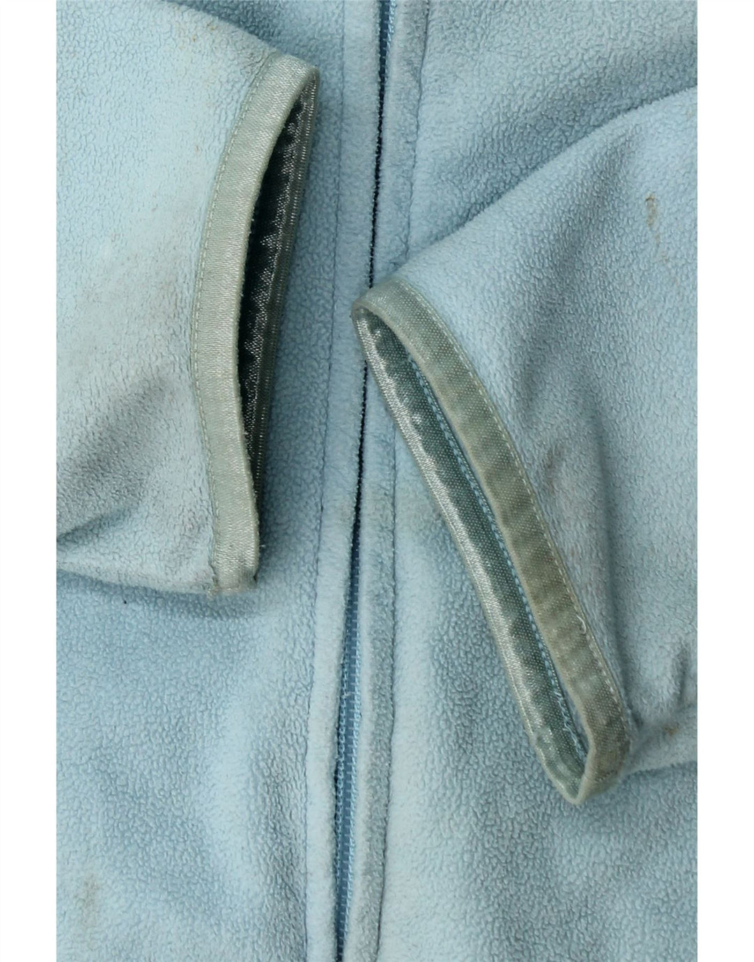 Jaqueta de lã com capuz feminina Reebok UK 18 XL azul poliéster