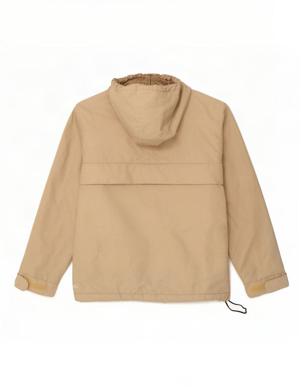 Ellesse Jaqueta feminina com capuz oversized Anorak UK 10 poliéster bege pequeno