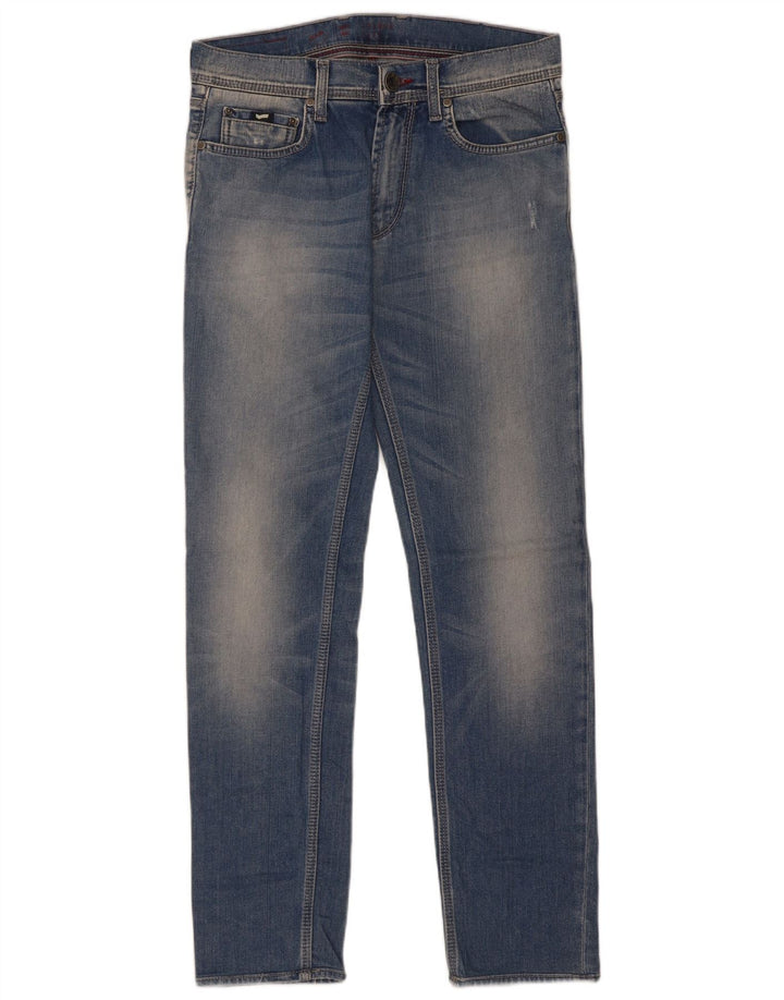 Gas Mens Slim Jeans W30 L34 Azul Algodão