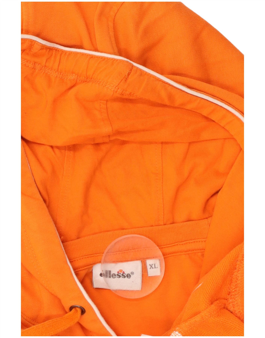 ELLESSE moletom com capuz gráfico masculino XL laranja algodão