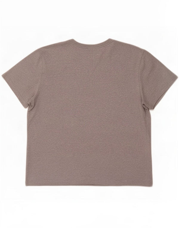 Camiseta feminina Adidas Oversized Graphic Top UK 12/14 Médio Algodão Cinza