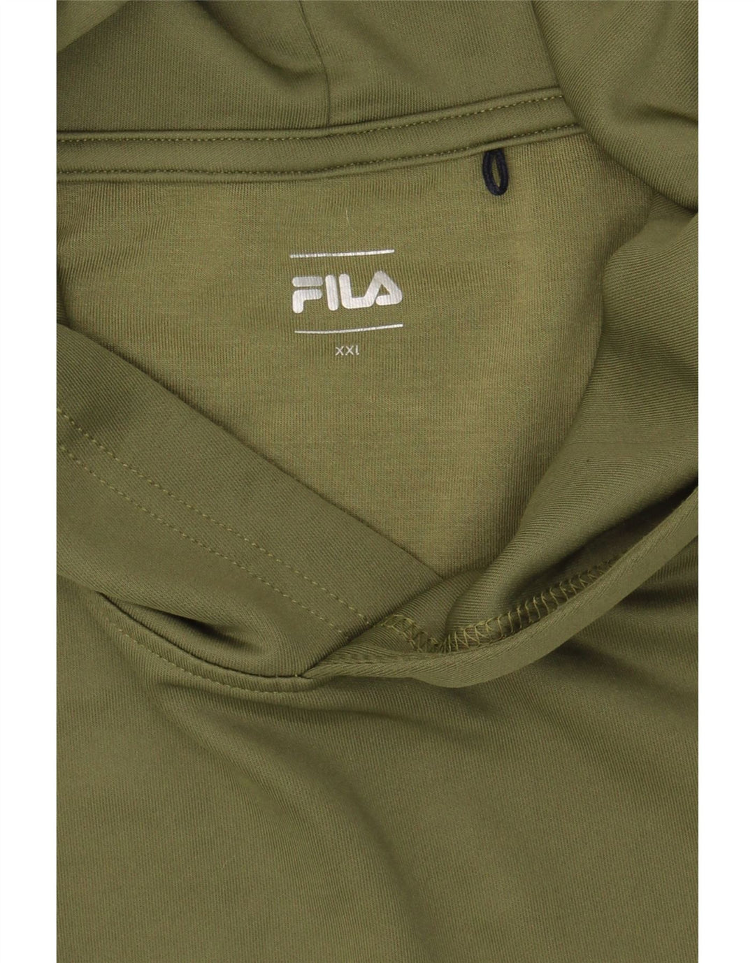 FILA Mens Hoodie Jumper 2XL Khaki Modal Vintage Fila and Second-Hand Fila from Messina Hembry 