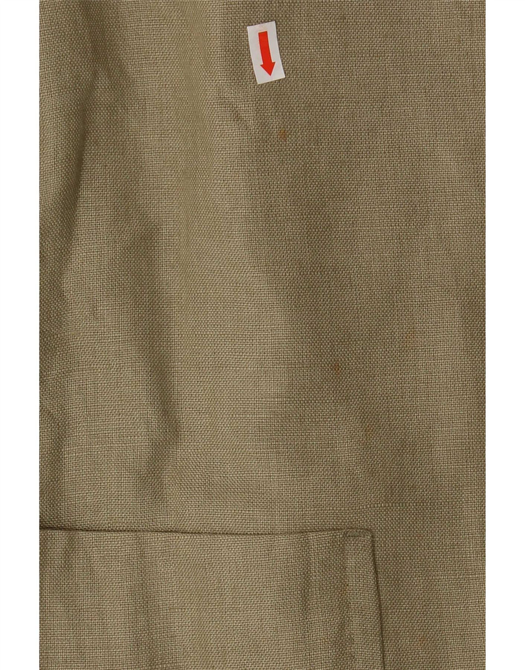 Jaqueta blazer masculina de 3 botões Marks & Spencer Reino Unido 40 linho cáqui médio