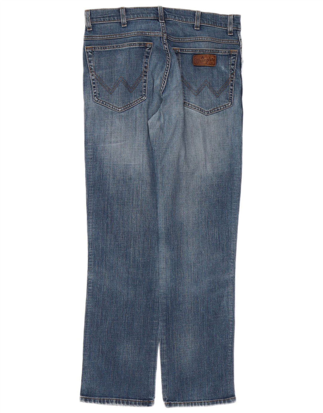 WRANGLER Masculino Texas Stretch Straight Jeans W33 L30 Azul Algodão
