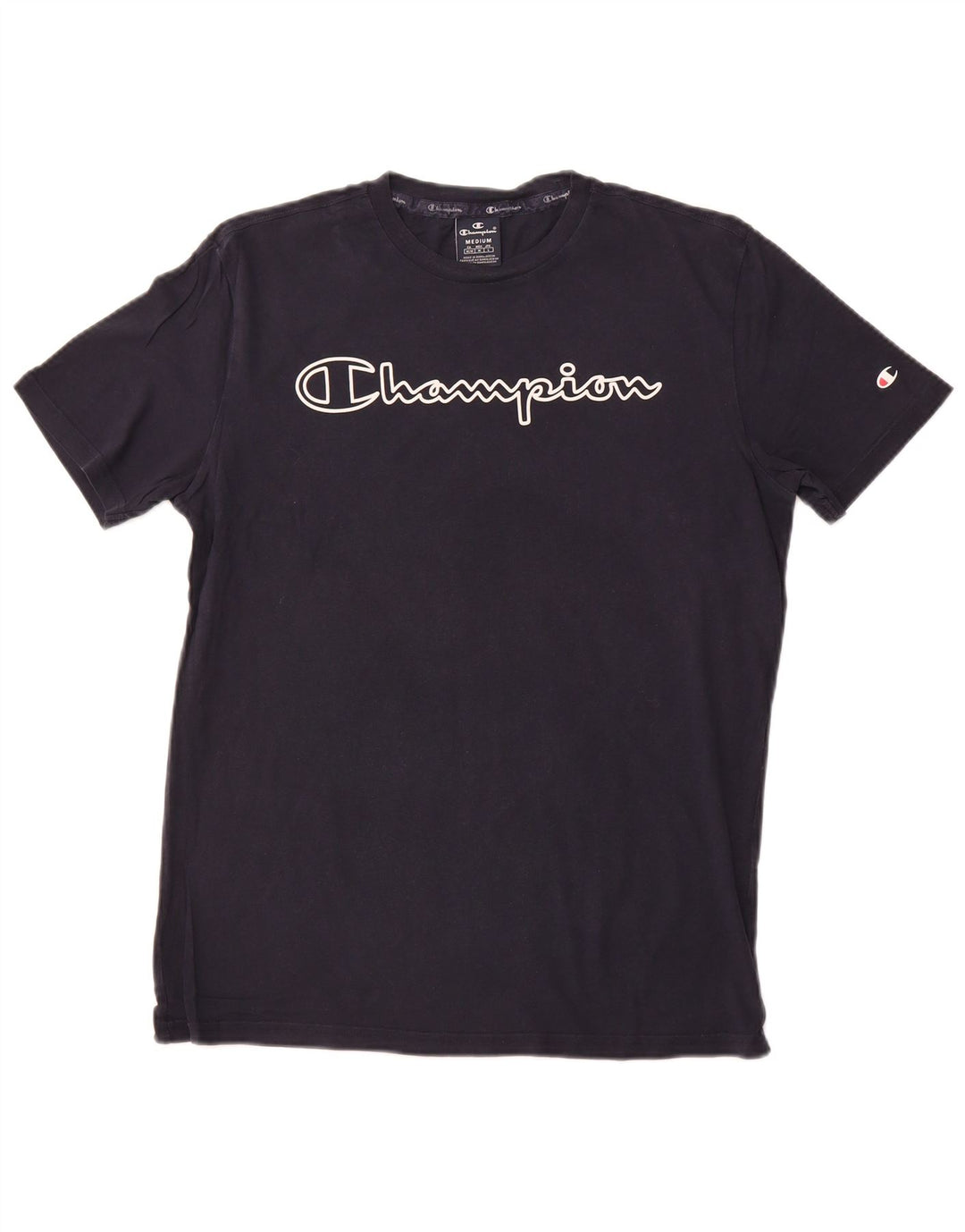 Camiseta gráfica masculina CHAMPION Top médio azul marinho