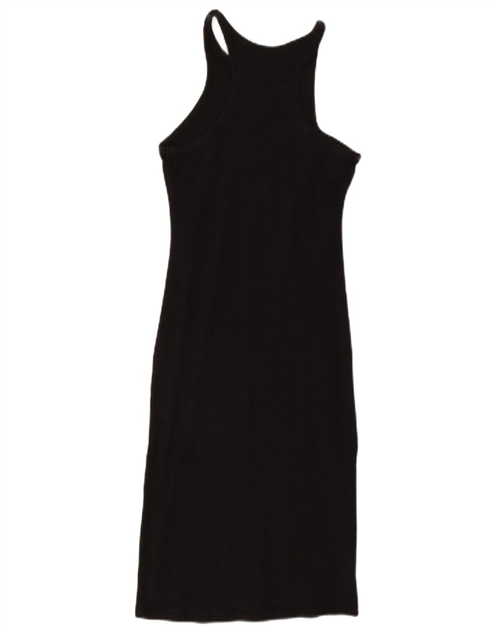 Vestido bodycon feminino sem mangas Zara Reino Unido 12 médio preto