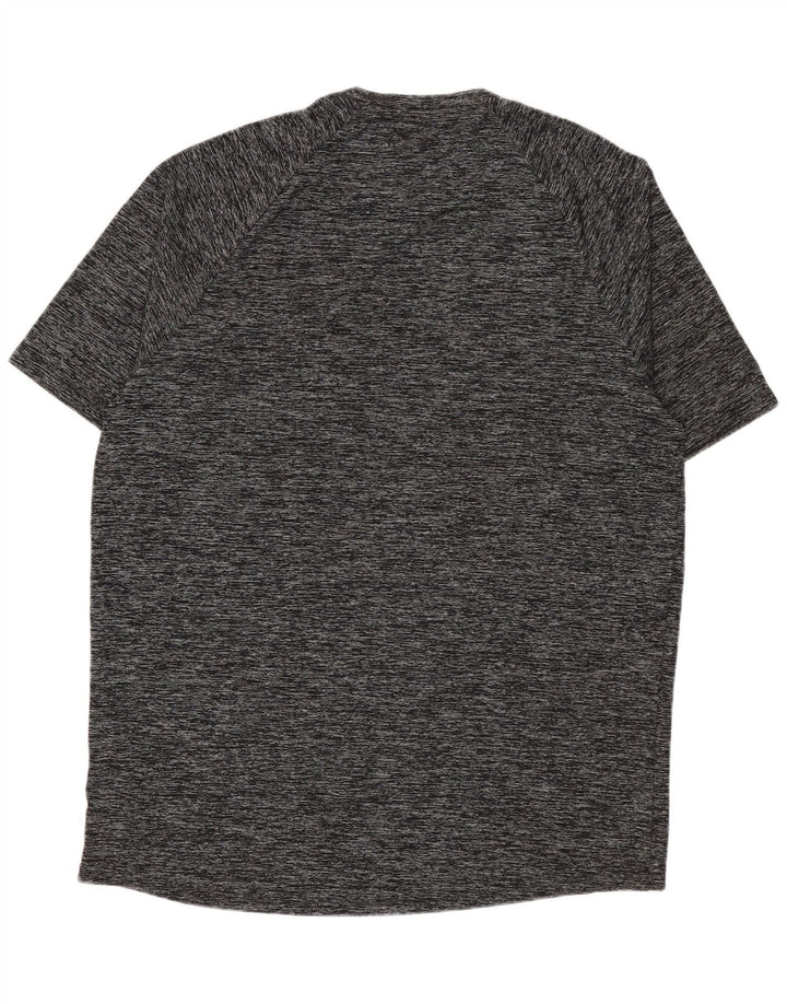 Camiseta masculina UNDER ARMOUR grande cinza manchada