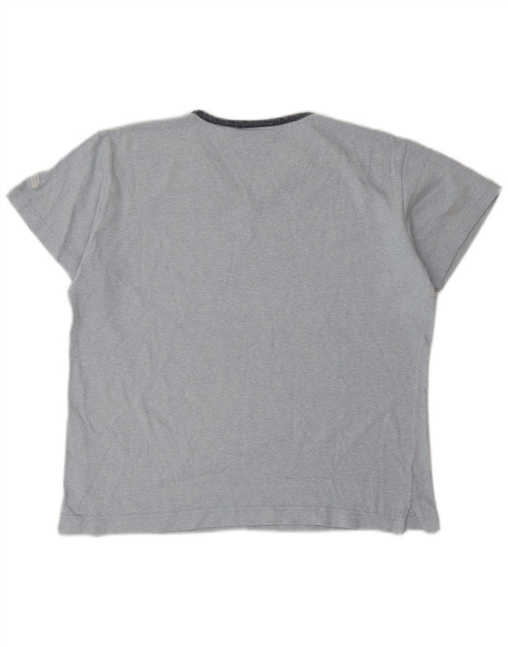 Camiseta feminina Champion UK 14 algodão azul médio